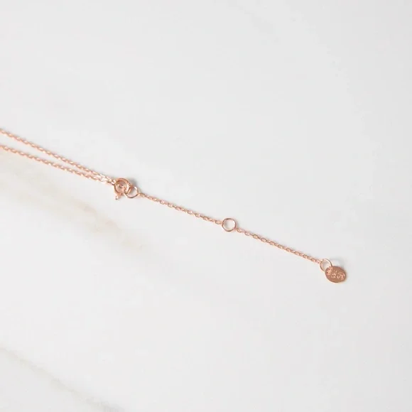 Turquoise Cross Necklace | 14k Rose Gold Plated - Picture 6 of 7